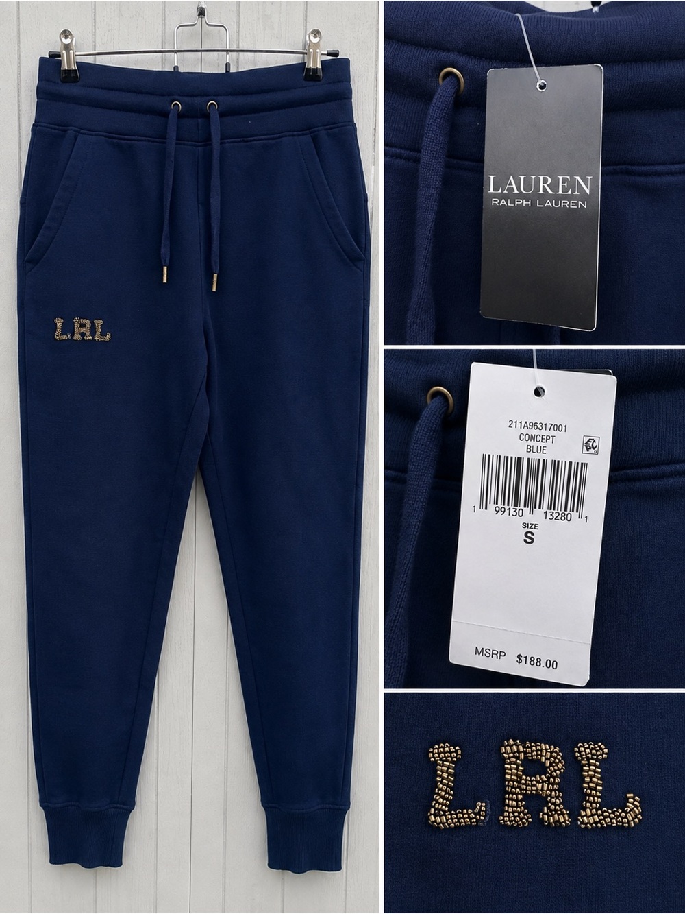 Lauren Ralph Lauren Women’s Jogger Pants – Dark Navy Blue Size XS/S NWT $188